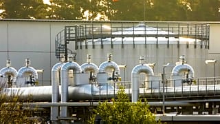 The Nord Stream 1 Baltic Sea pipeline and the transfer station of the OPAL gas pipeline, the Baltic Sea Pipeline Link, in Lubmin, Germany, on July 21, 2022.