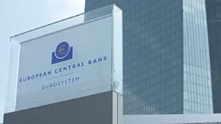 Az Európai Központi Bank épülete.