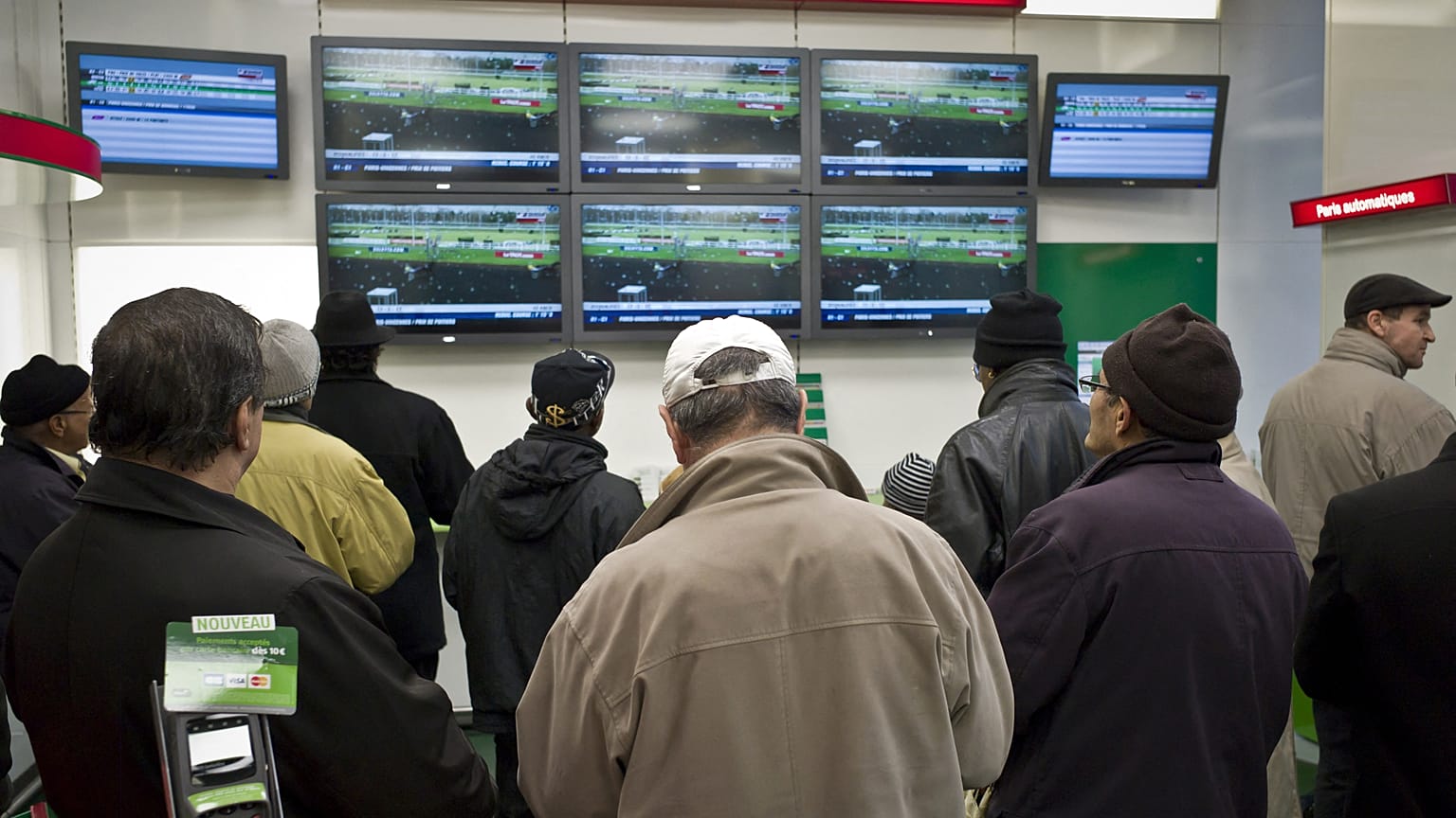 A sports betting shop in Lyon, France, in 2012. Since then, the gambling industry has grown its presence online.