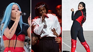 Halsey (L); Kendrick Lamar (C); Rosalía (R)