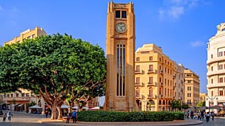 الصورة من العاصمة اللبنانية بيروت