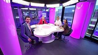 Host Méabh Mc Mahon with Ladislav Ilcic, Mario Nava and Chloé Mikolajczak,