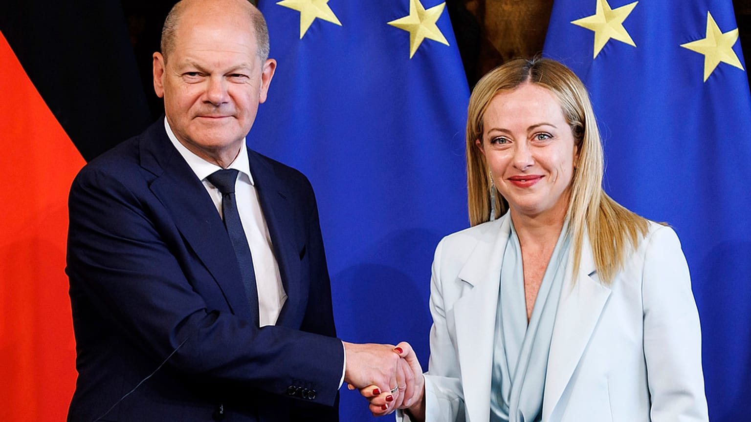 Olaf Scholz trifft Giorgia Meloni in Rom