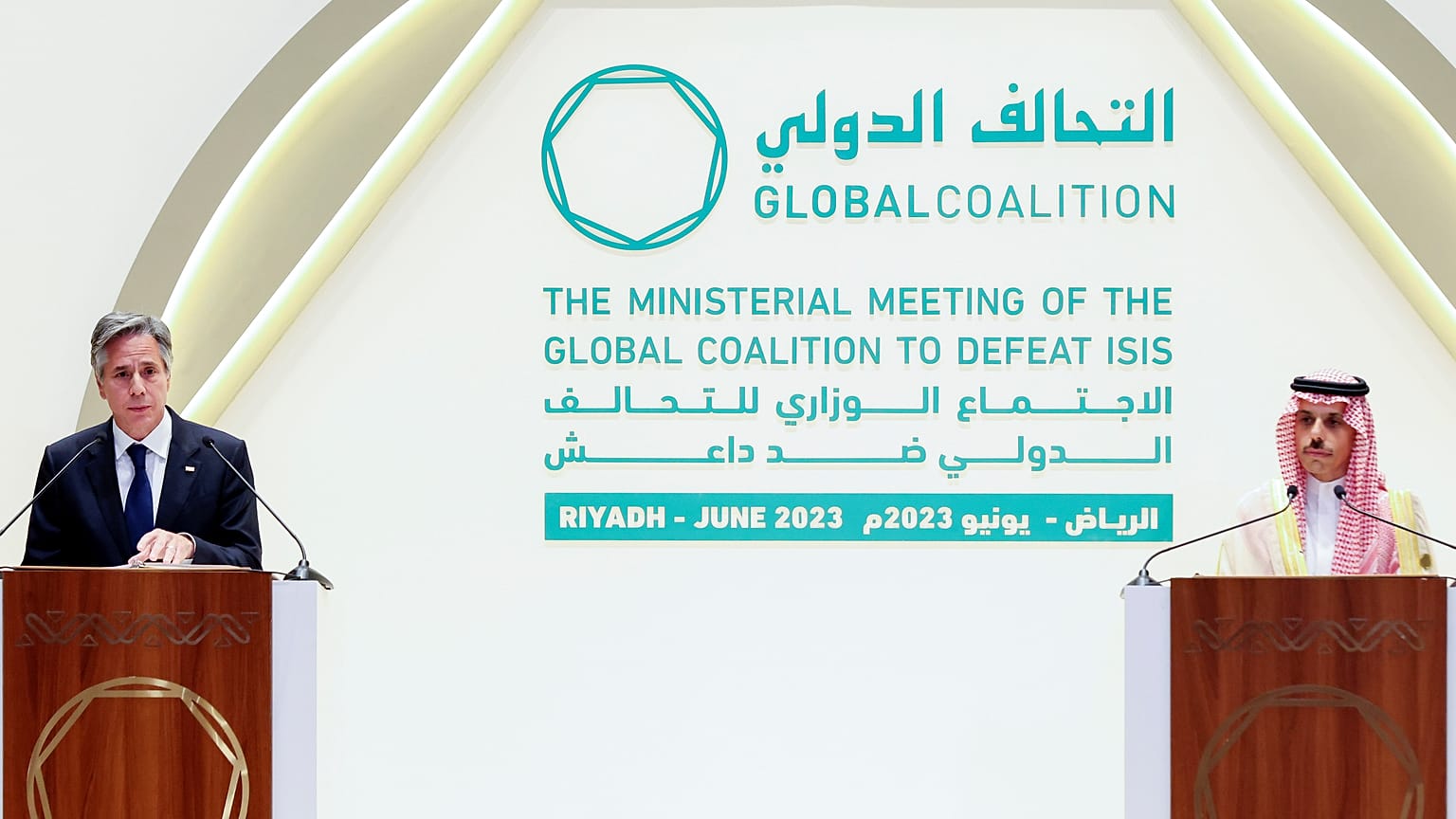 المؤتمر الصحفي لأنتوني بلينكن وفيصل بن فرحان