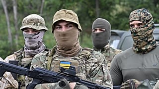Soldados extranjeros luchando del lado de Ucrania.