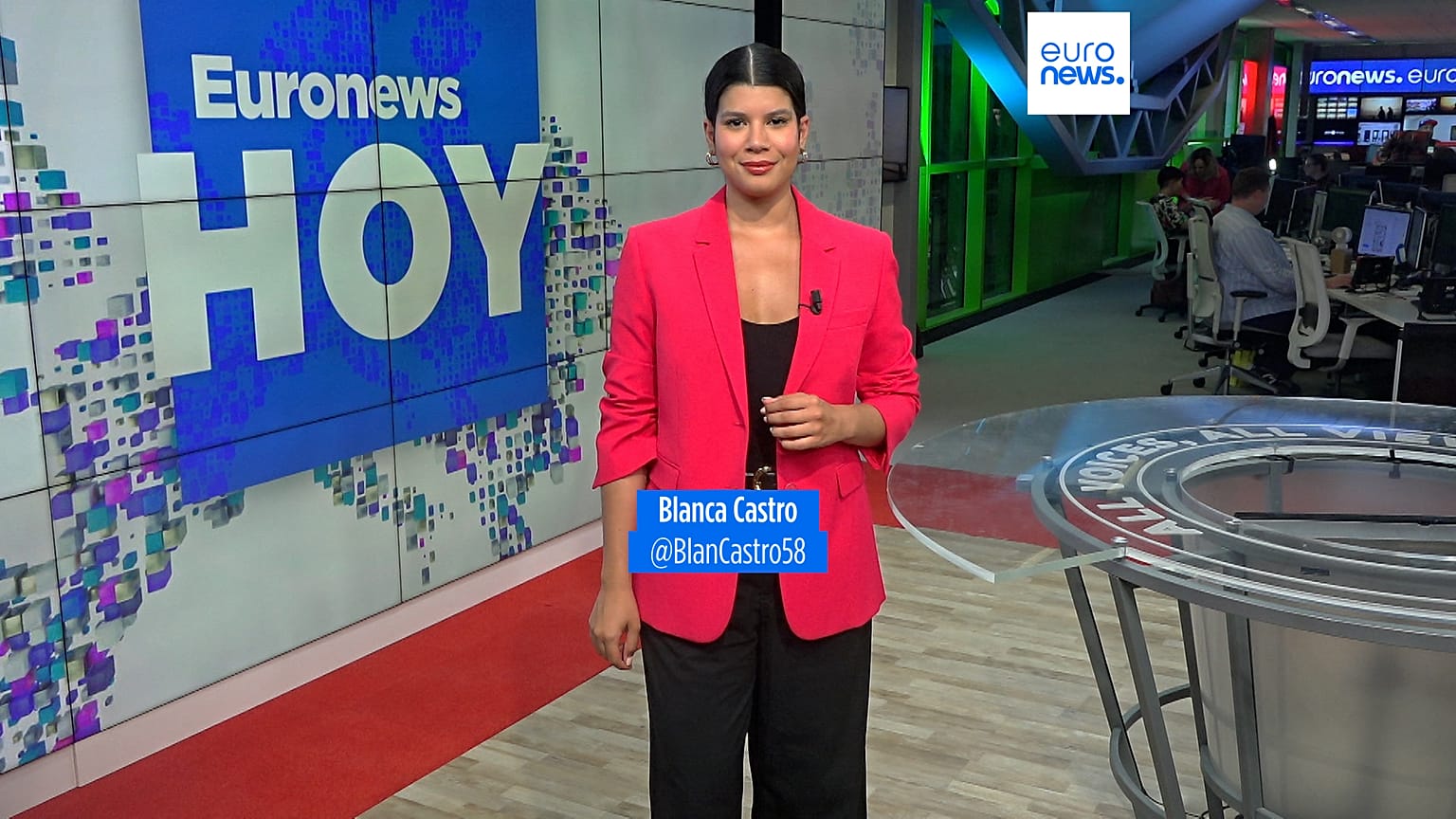 Blanca Castro presenta Euronews Hoy este viernes 9 de junio de 2023. 