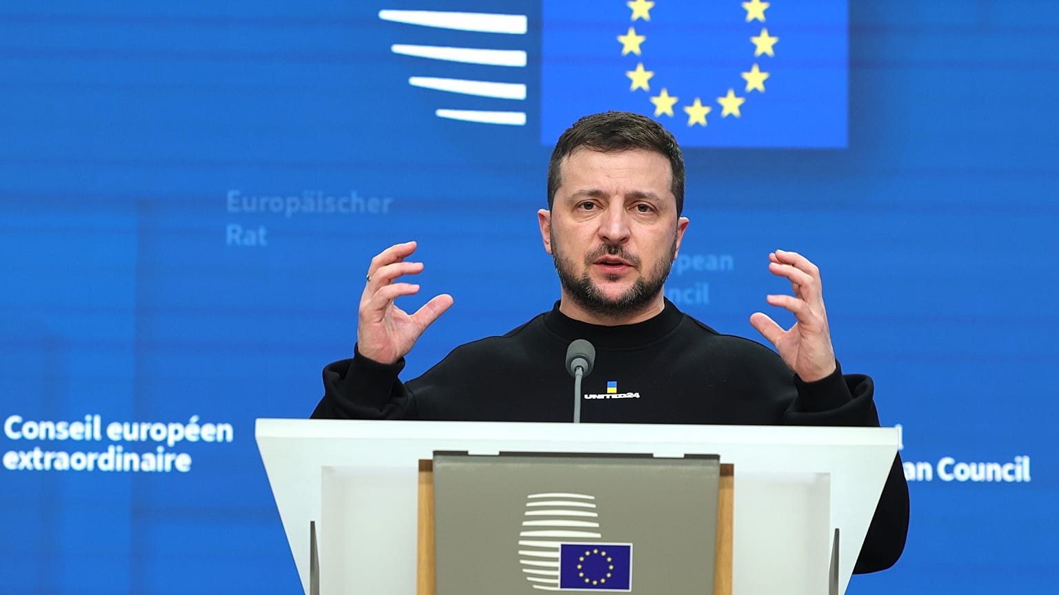 il presidente ucraino Volodymyr Zelensky