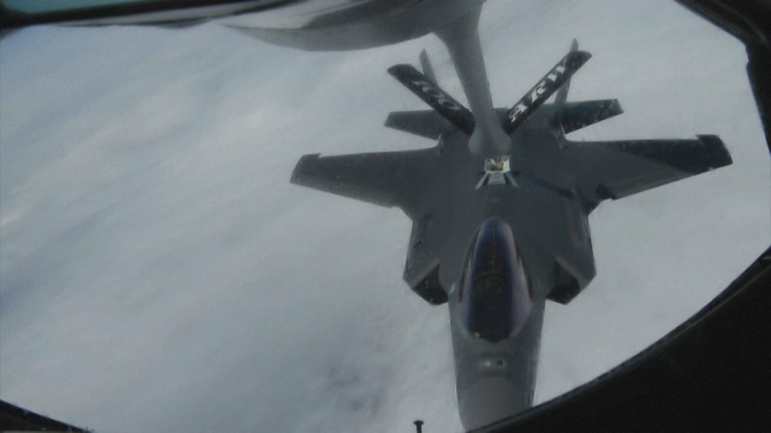 A NATO fighter jet refuels over the Arctic, June 6, 2023