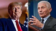 Fake images of Trump embracing Fauci were used in an attack ad by Ron Desantis's campaign