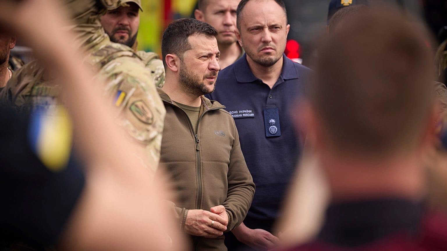 Volodymyr Zelensky à Kherson le 8 juin 2023, Ukraine