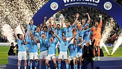 مانشستر سيتي يحتفل بالفوز