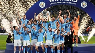 مانشستر سيتي يحتفل بالفوز