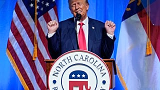Donald Trump en meeting à Greensboro en Caroline du nord, le 10 juin 2023, USA