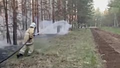 Löscharbeiten in Kasachstan