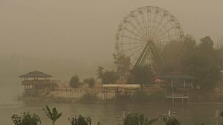 Tormenta de arena en Mosul (Irak).