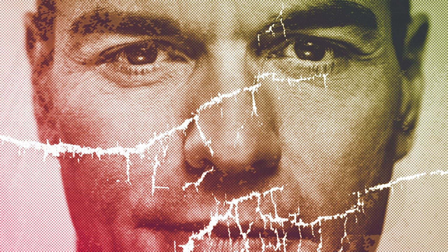 A partially damaged poster of Spanish Prime Minister Pedro Sanchez flaps in Parla, Madrid, April 2019