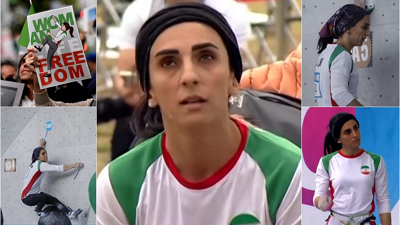 Iranian climber Elnaz Rekabi