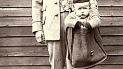 While this image was staged, a number of parents really did choose to send their children by post