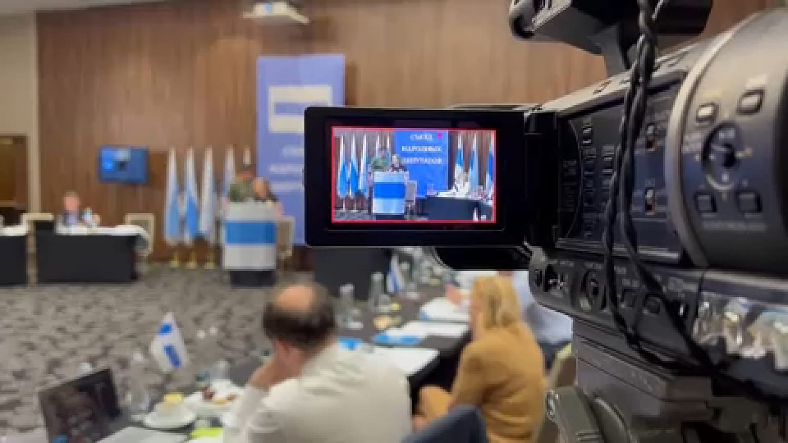 Congresso da oposição russa em Varsóvia, na Polónia