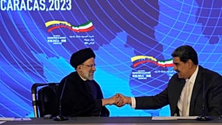 مؤتمر مشترك للرئيس الإيراني إبراهيم رئيسي وضيفه الرئيس الفنزويلي نيكولاس مادورو