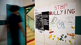 Carteles contra el acoso.