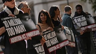 تجمع مخالفان سقط جنین در مقابل پارلمان بریتانیا، ۲۷ اکتبر ۲۰۲۲