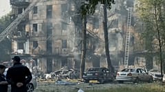 Wohnhaus in Selenskyjs Heimatstadt nach Beschuss