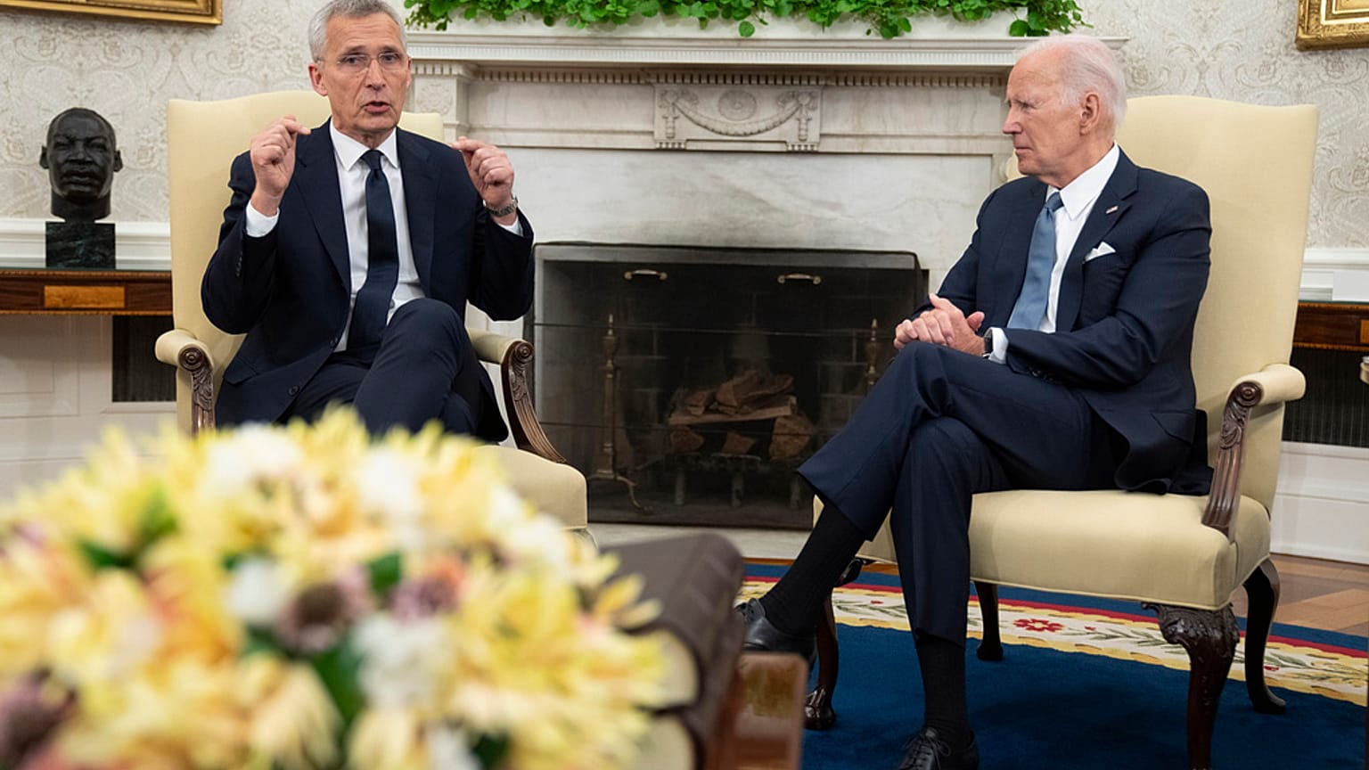 Stoltenberg e Biden alla Casa Bianca. (Washington, 13.6.2023)
