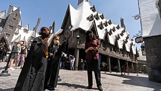 Wizarding World of Harry Potter at Universal Studios Hollywood theme park in Los Angeles