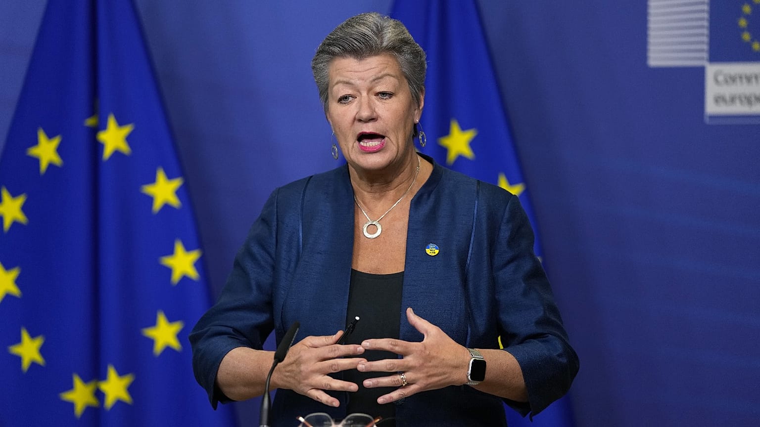 La comisaria europea de Interior, Ylva Johansson.