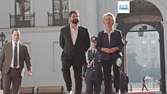 Ursula von der Leyen mit dem chilenischen Präsidenten Gabriel Boric