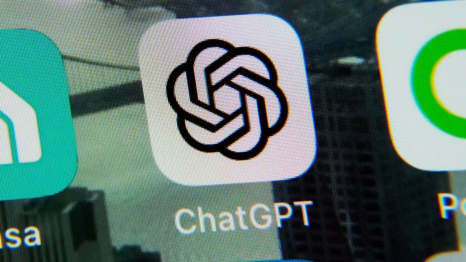 The ChatGPT app is displayed on an iPhone in New York, May 18, 2023.