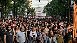 В Афинах состоялись акции профсоюзов, левых движений и антирасистских организаций.