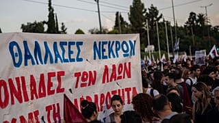 Demonstration in Athen am Donnerstagabend