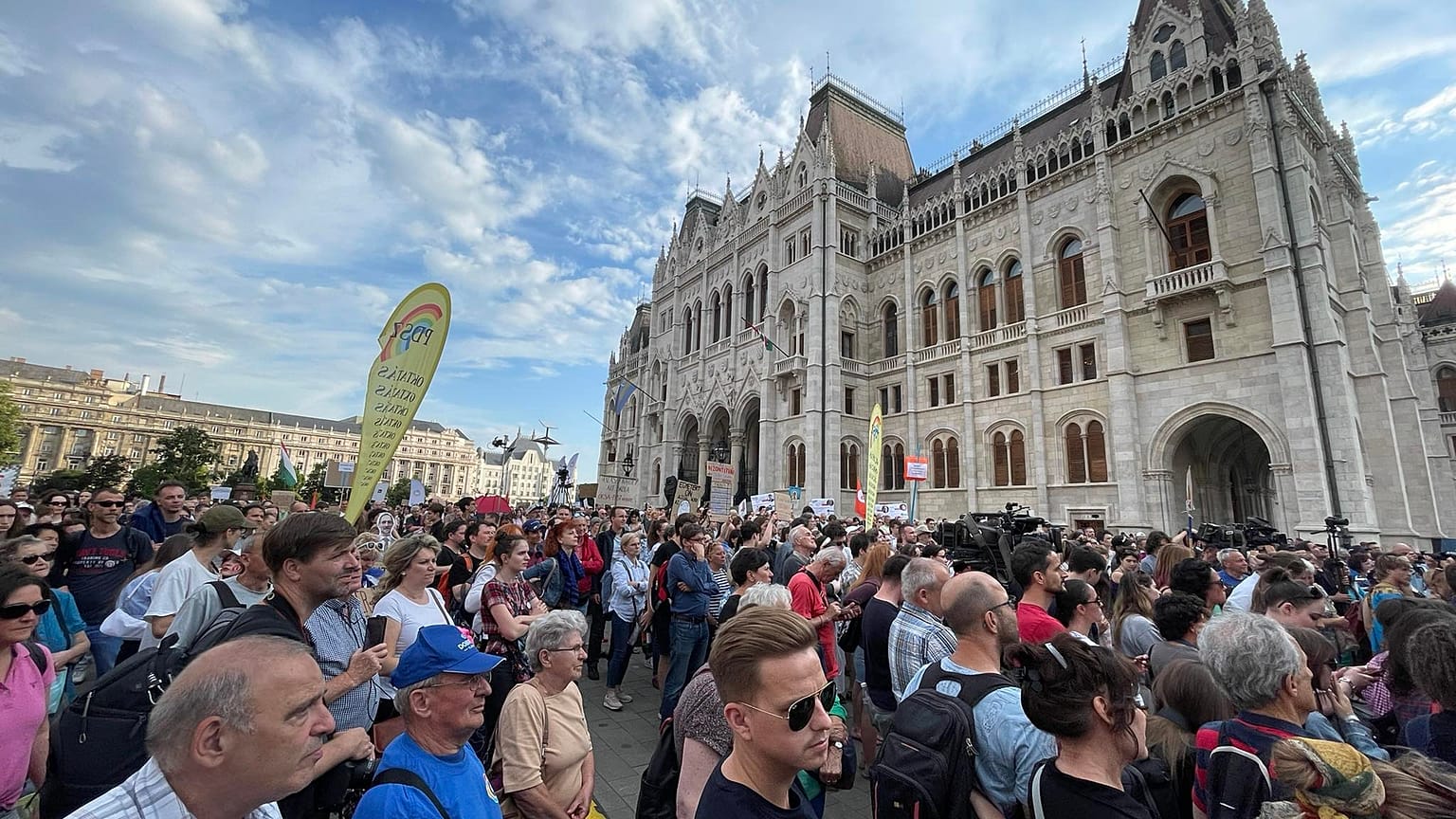 Tüntetés a tanárokért, Budapest, Kossuth tér, 2023. 06. 16.