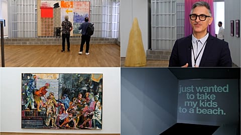 Sam Bardaouil, director of the Hamburger Bahnhof Museum (on the right above)