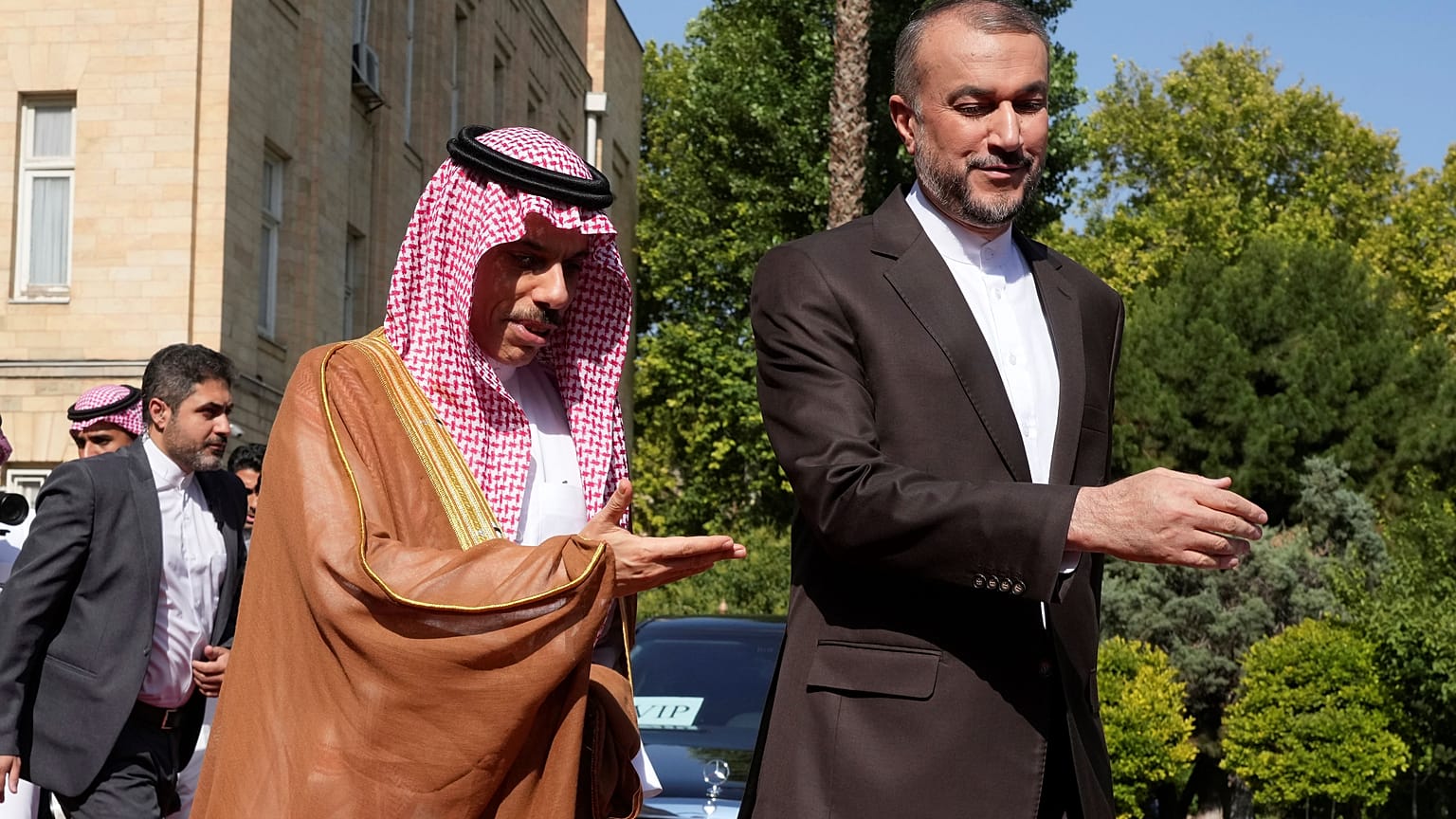 وزيرا خارجية السعودية وإيران في طهران 17/06/2023
