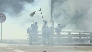 Auseinadersetzungen zwischen Polizei und Demonstrierenden bei Protesten gegen Bahnstrecke Lyon-Turin