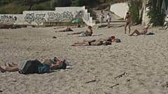 Ein Strand in Odessa im Juni 2023