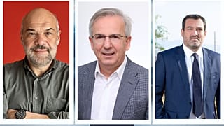 (Από αριστερά) Γρηγόρης Γεροτζιάφας- ΣΥΡΙΖΑ, Γιώργος Τρελλόπουλος -ΠΑΣΟΚ, Μιχάλης Λιβανός- ΝΔ 