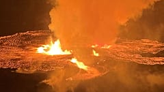 صورة لبركان كيلاويا مقدمة من هيئة المسح الجيولوجي الأمريكية، هاواي. 