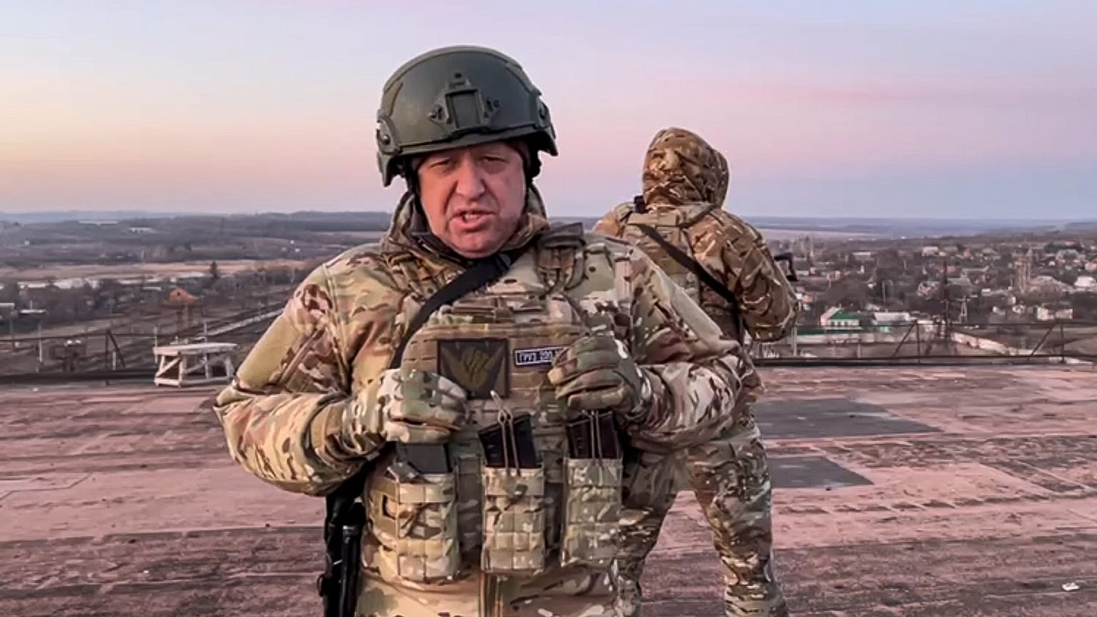 Jevgenyij Prigozsin Wagner-vezér egyik videóüzenete 2023. március 3-án