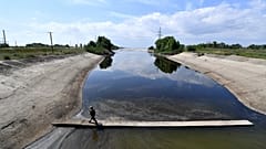 Kanal am Kachowka-Stausee