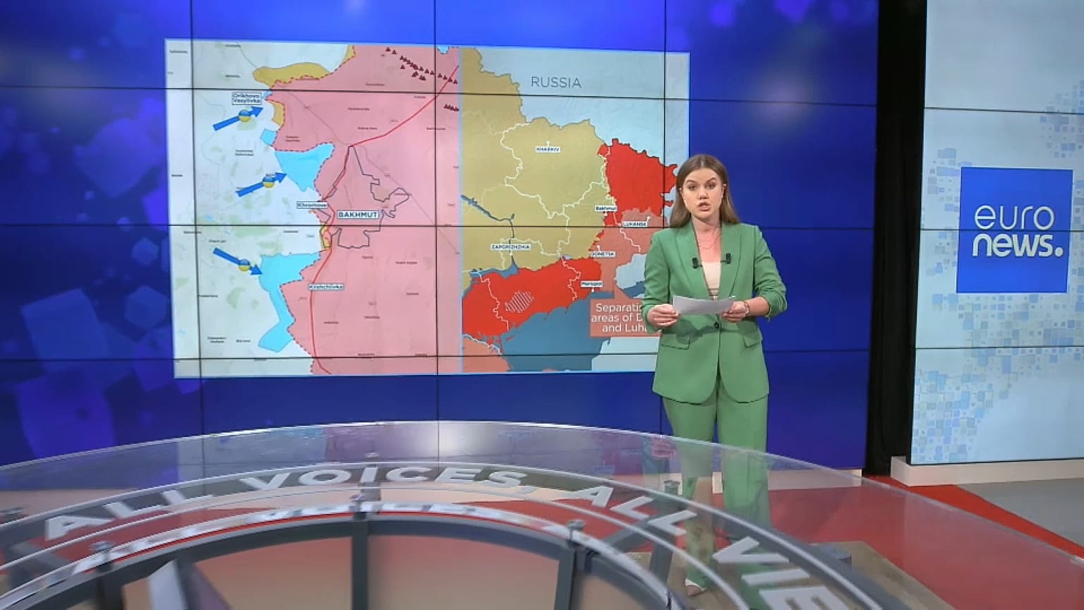Sasha Vakulina erklärt die Lage an der Front am 20.6.2023.