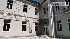 من الأضرار التي تسببت بها الضربة الروسية على خيرسون 