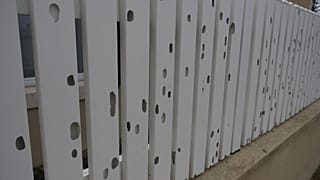 Les dégâts de la grêle à Preuilly, France, le 20 juin 2023
