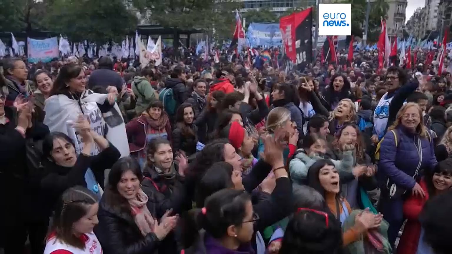 Demonstranten im Norden Argeniniens
