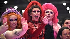 Attendees visit RuPaul's DragCon UK 2023 Drag Queen convention at the ExCeL centre in east London on January 6, 2023. 