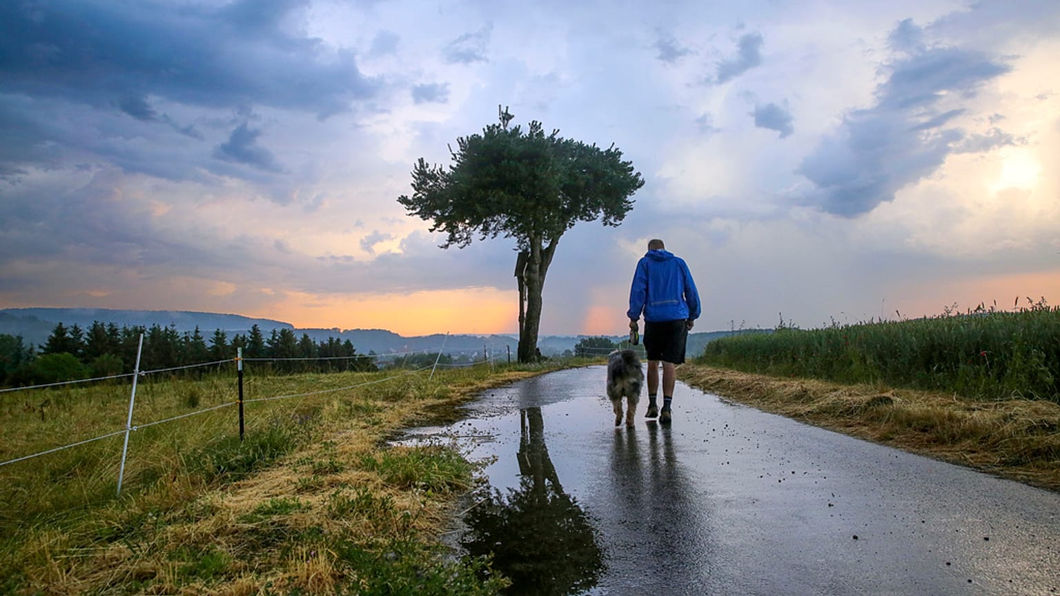 Vor dem Gewitter auf der Schäbischen Alb