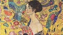 "Dame mit Fächer" von Gustav Klimt